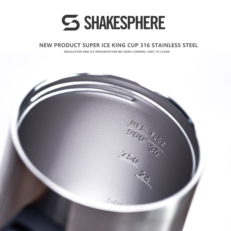 ShakeSphere® Go To Cup – 1000ml Double-Wall Thermal Storage Cup - Steel Original
