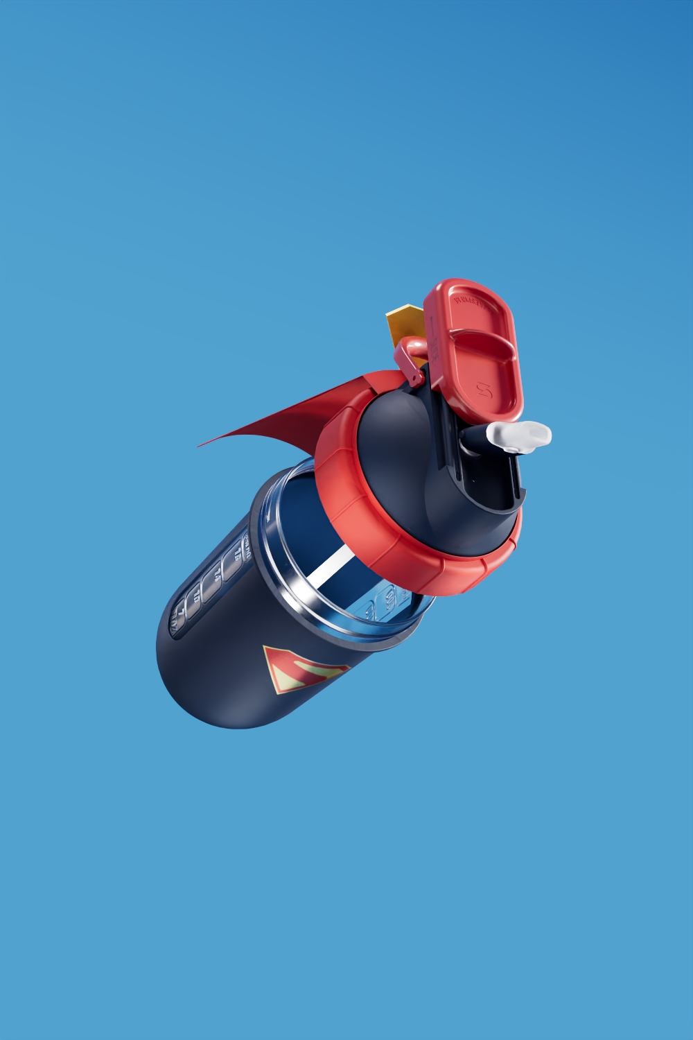 Superman™ Flip Straw Shaker Cup – Limited Edition