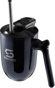 ShakeSphereThermal Coffee Cup Steel Mirror Black