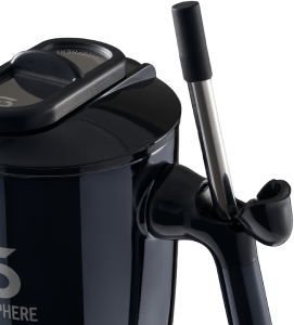 ShakeSphereThermal Coffee Cup Steel Mirror Black