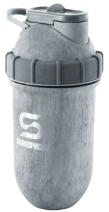 Protein shaker bottle 700mls "Tumbler" Double Wall Steel Concrete