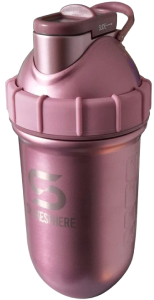 Protein shaker bottle 700mls "Tumbler" Double Wall Steel Rose Gold