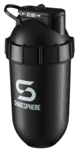 Protein shaker bottle 700mls "Tumbler Original" Glossy Black/White Logo