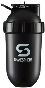 Protein shaker bottle 700mls "Tumbler Original" Glossy Black/White Logo