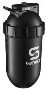 Protein shaker bottle 700mls "Tumbler Original" Glossy Black/White Logo