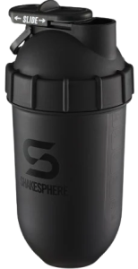 Protein shaker bottle 700mls "Tumbler Original" Matte Black/Black Logo