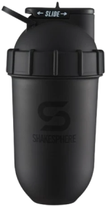 Protein shaker bottle 700mls "Tumbler Original" Matte Black/Black Logo