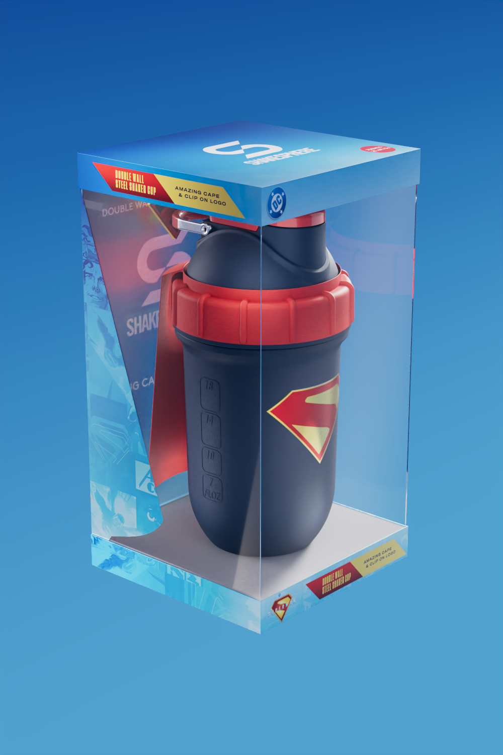 Superman™ Double Wall Steel Shaker Cup – Ultimate Collector's Edition