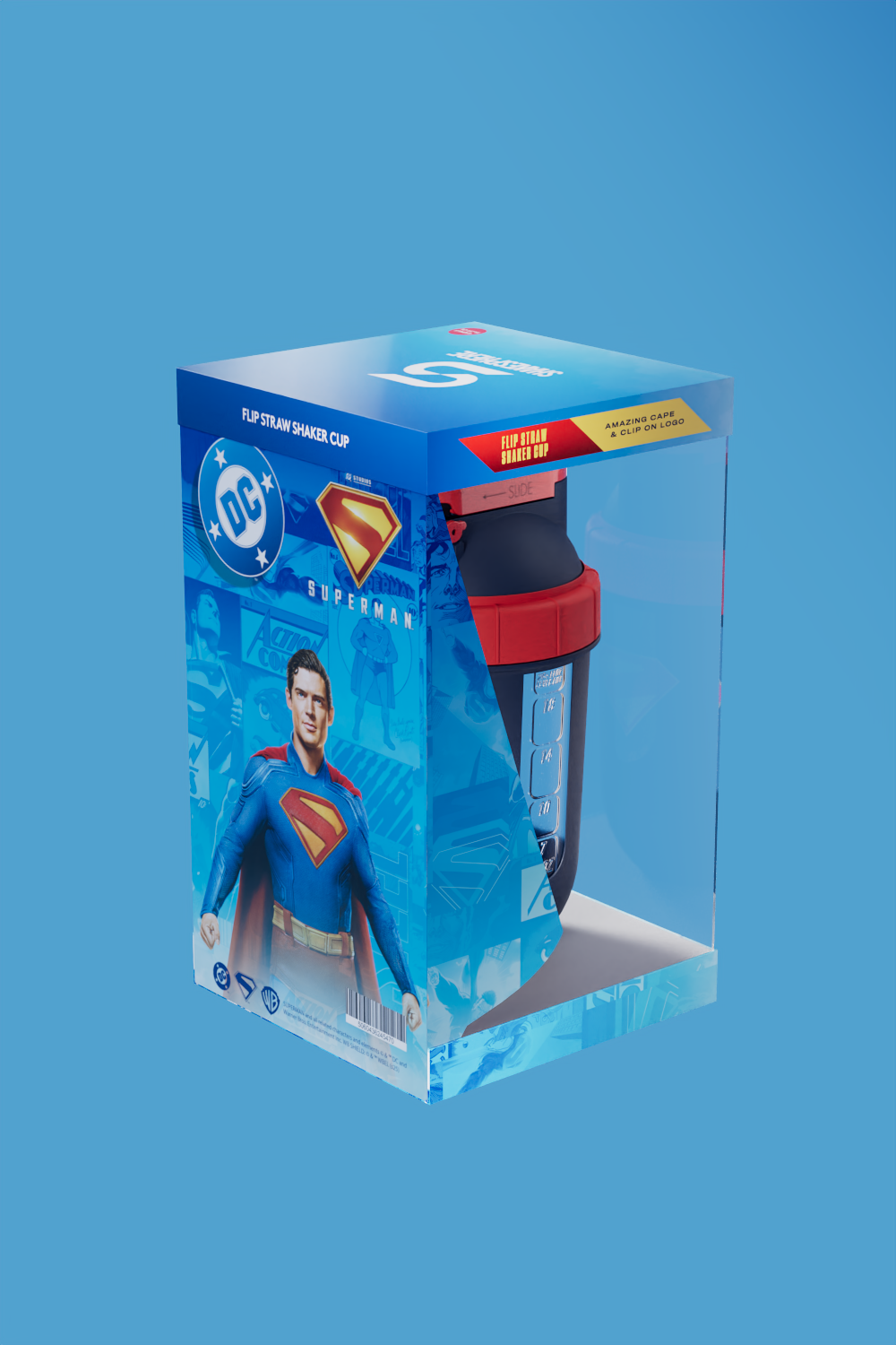 Superman™ Flip Straw Shaker Cup – Limited Edition