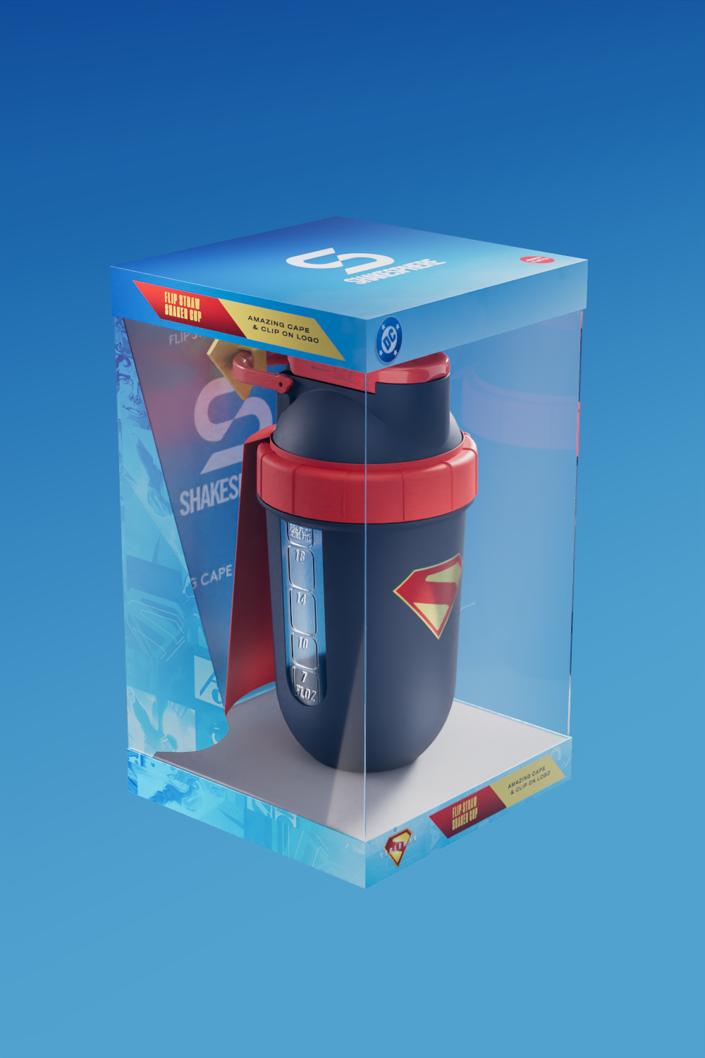 Superman™ Flip Straw Shaker Cup – Limited Edition
