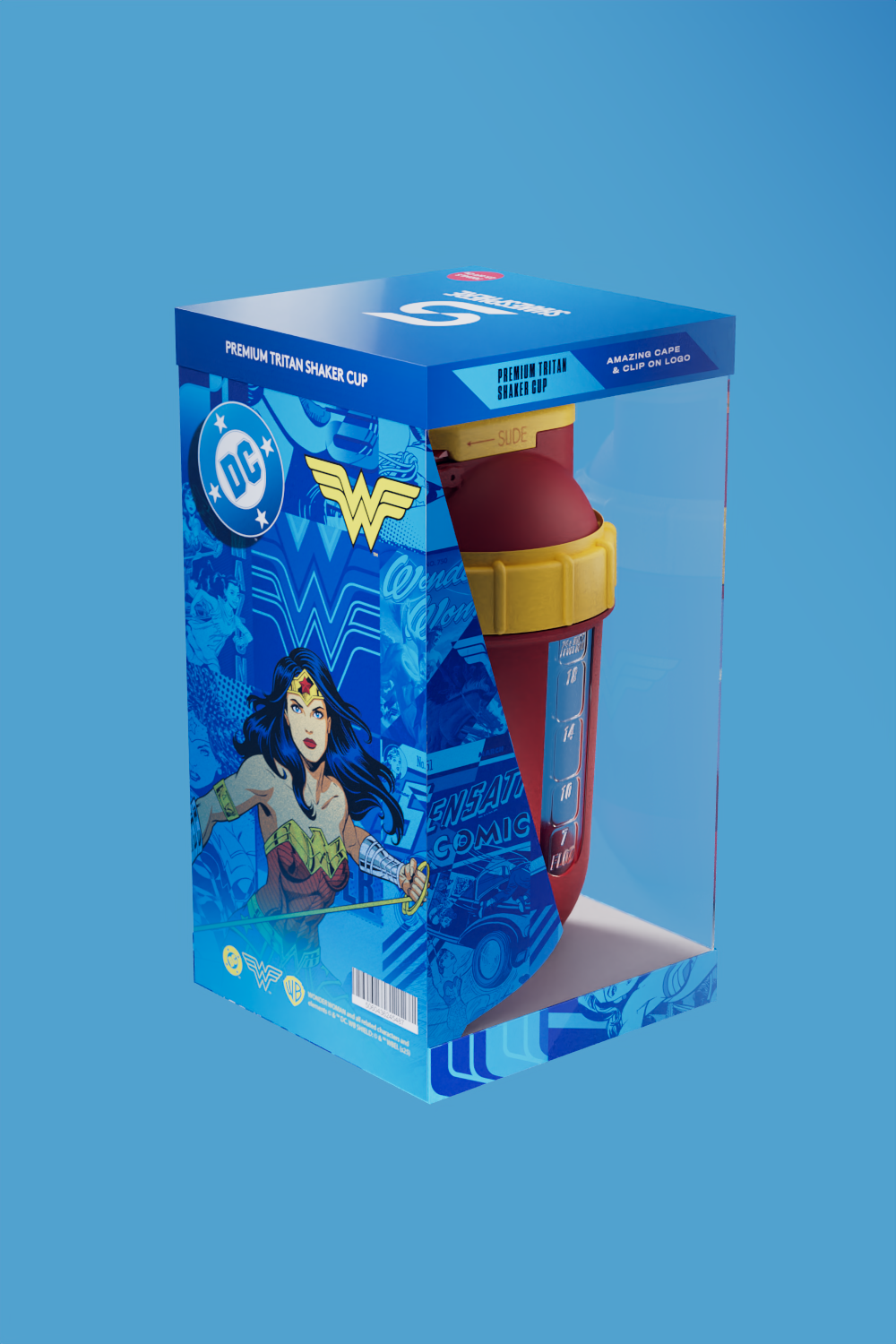 Wonder Woman 700ml Tritan Flip Straw Bottle – Cape Edition