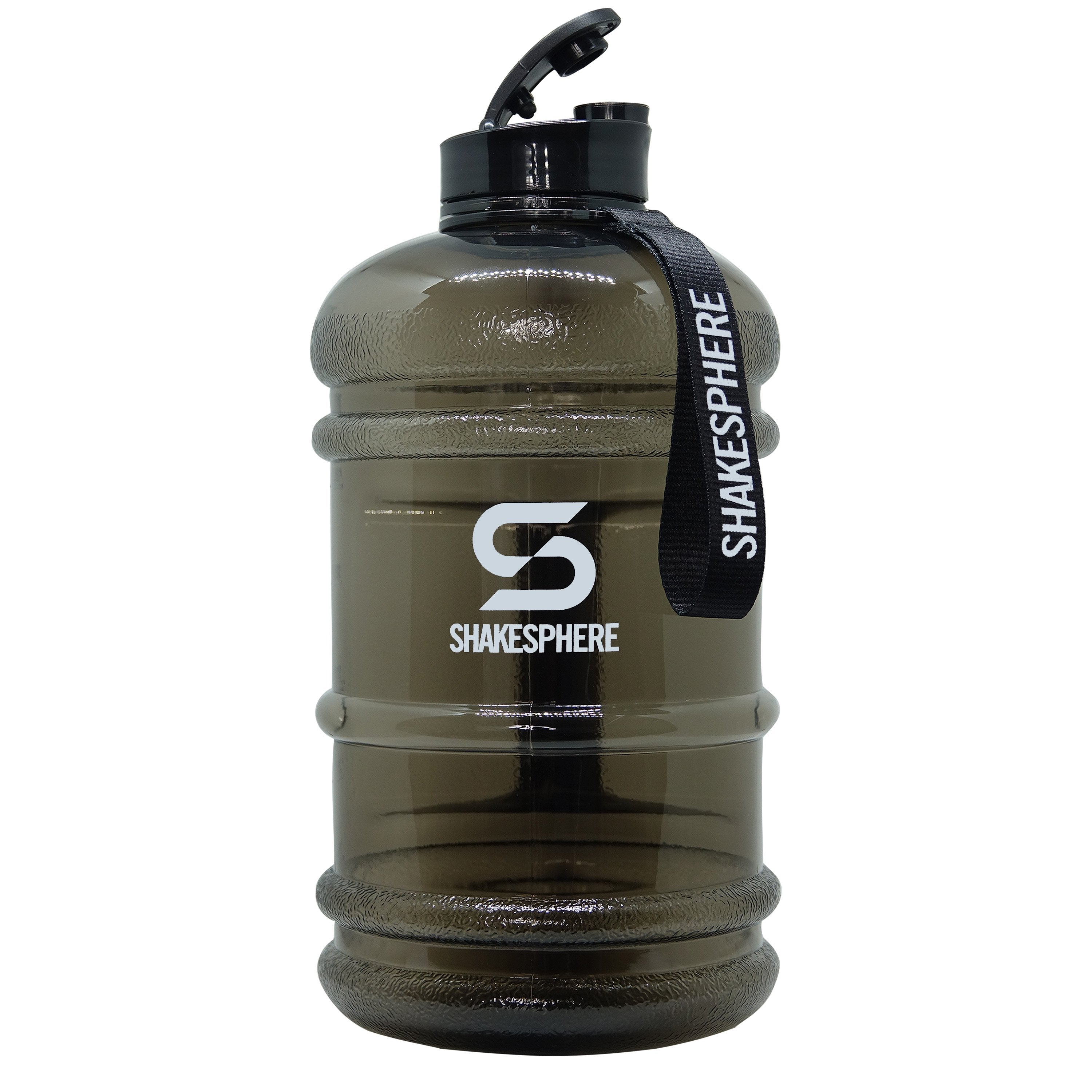 Water Bottle 2.2L Black with Flip Cap