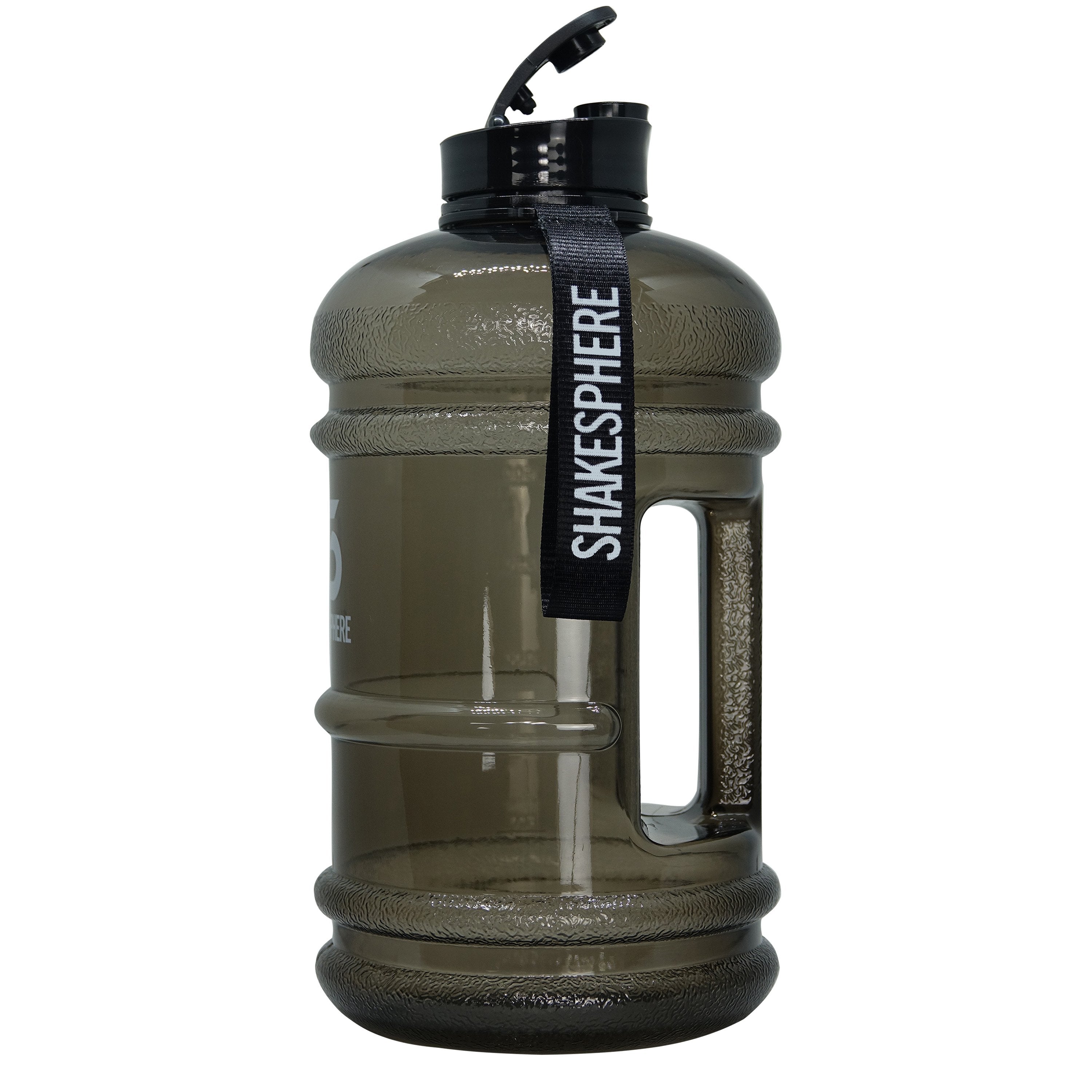 Water Bottle 2.2L Black with Flip Cap