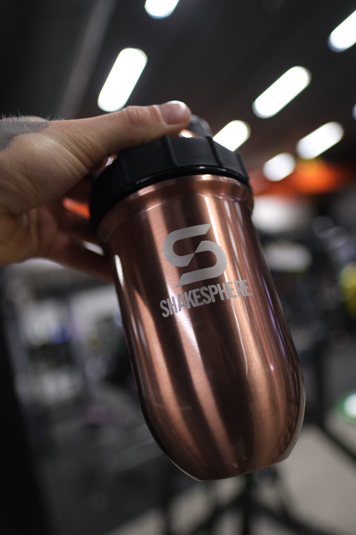 Protein shaker bottle 700mls "Tumbler" Double Wall Steel Copper