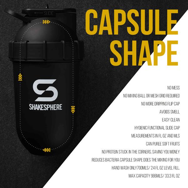 Protein shaker bottle 700mls