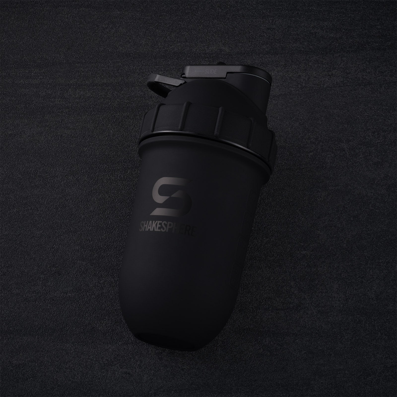 Protein shaker bottle 700mls "Tumbler" Double Wall Steel Matte Black