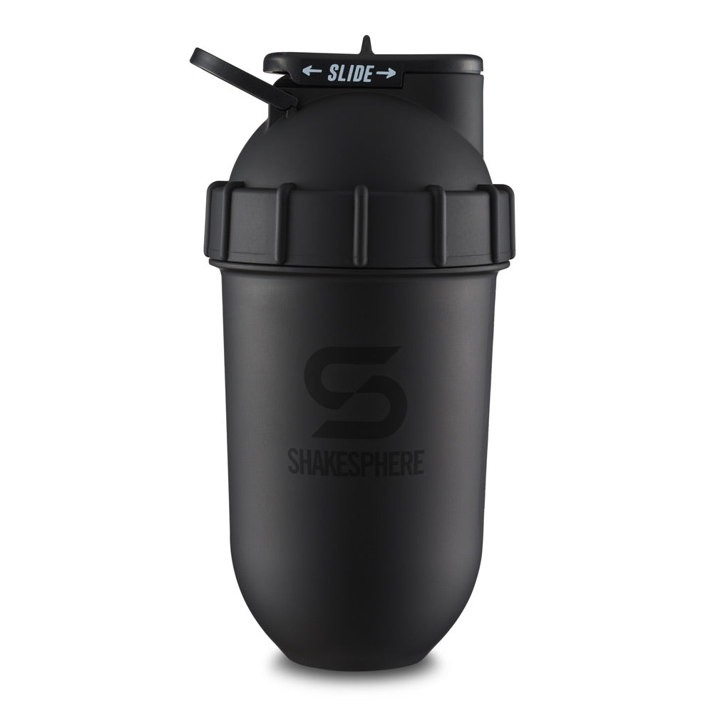 Protein shaker bottle 700mls "Tumbler Original" Matte Black/Black Logo