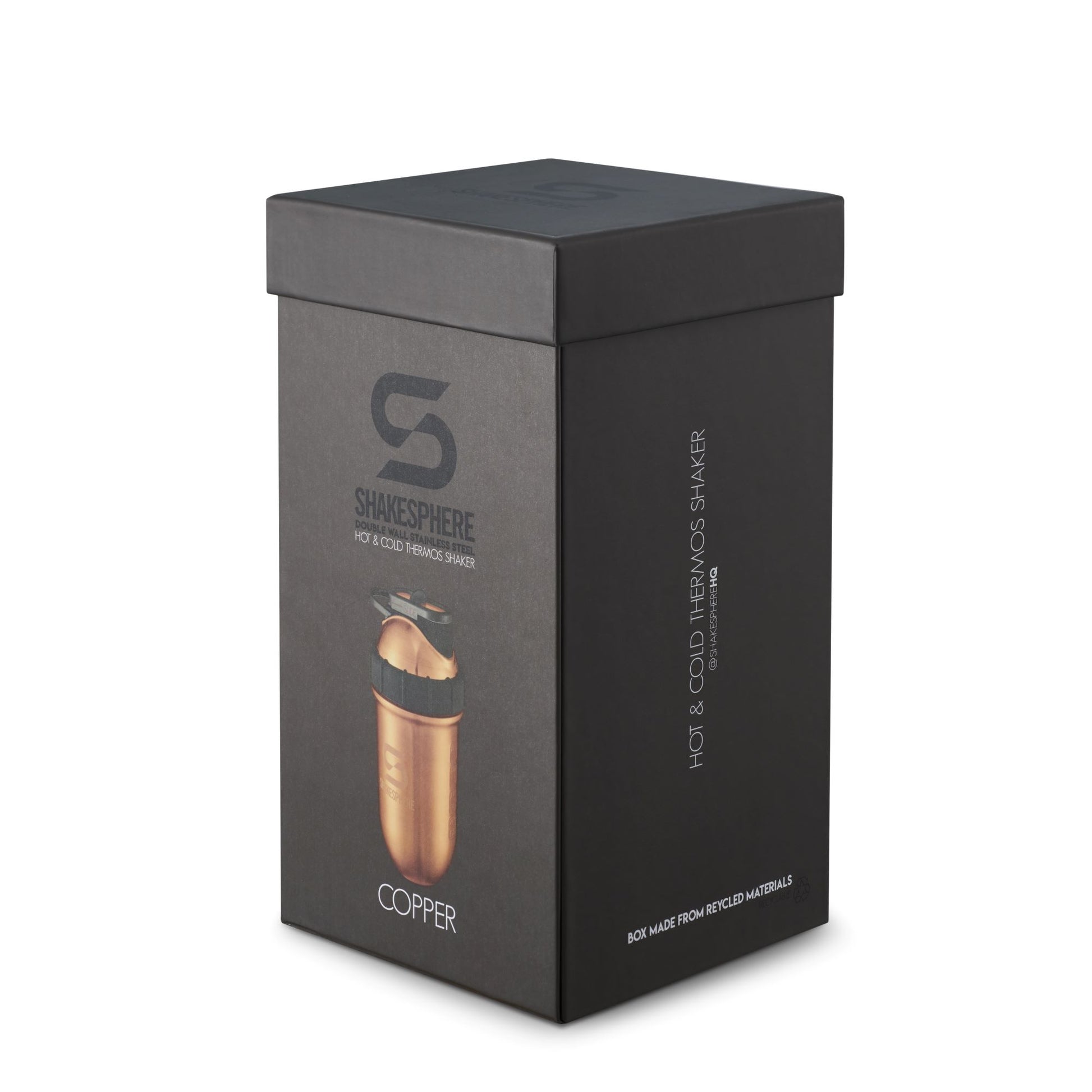 Protein shaker bottle 700mls "Tumbler" Double Wall Steel Copper