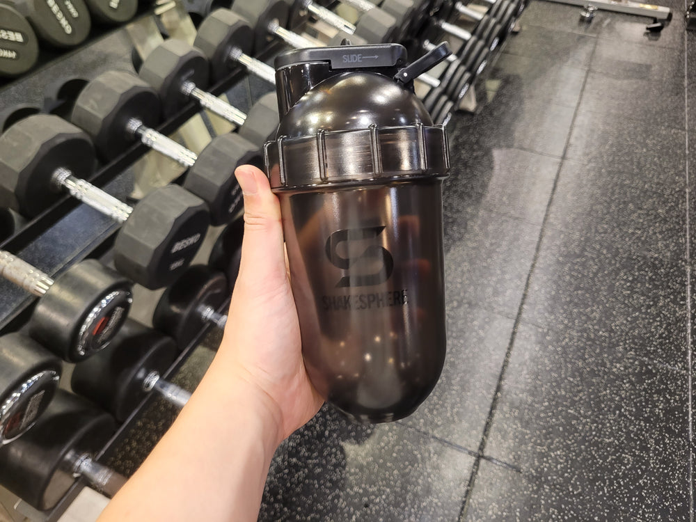 ShakeSphere Tumbler Tritan Black Clear Black
