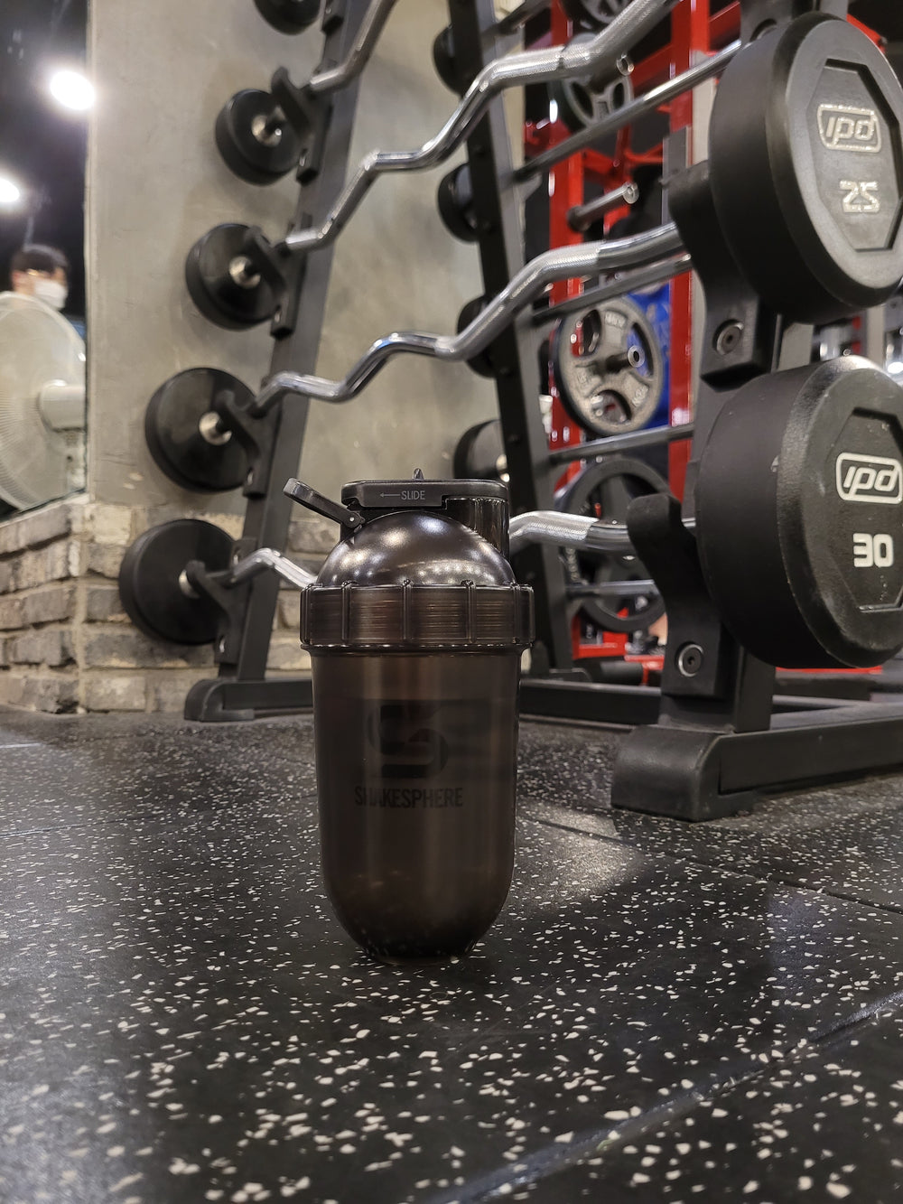 ShakeSphere Tumbler Tritan Black Clear Black