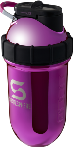 Protein shaker bottle 24.6 Fl Oz Double Wall Steel Mirrored Pink