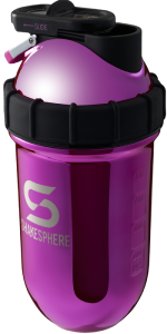 Protein shaker bottle 24.6 Fl Oz Double Wall Steel Mirrored Pink