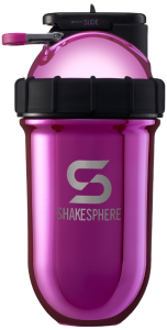 Protein shaker bottle 24.6 Fl Oz Double Wall Steel Mirrored Pink