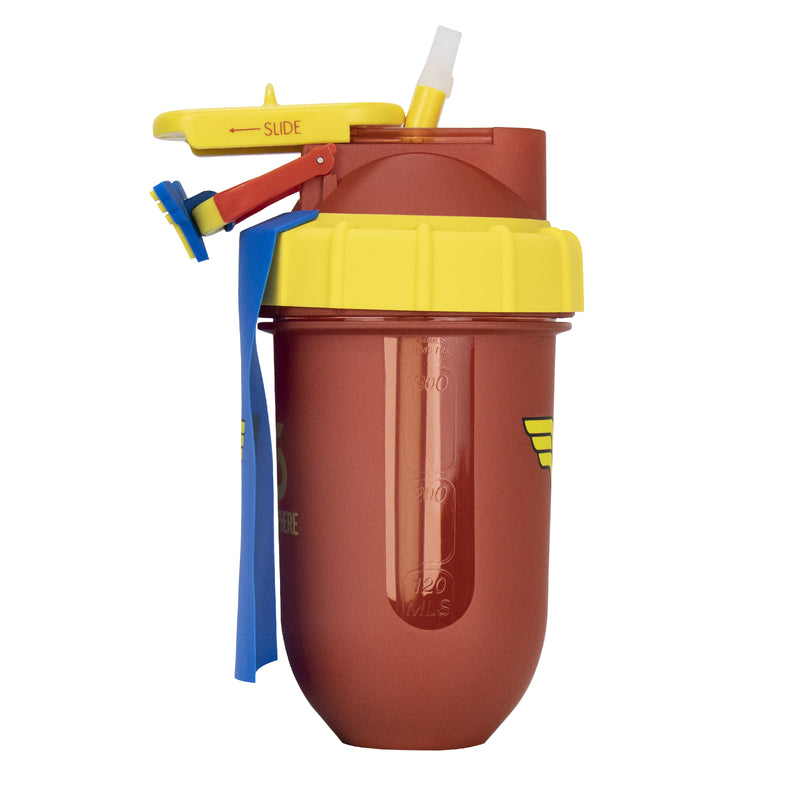 Superheroes Tritan Flip Straw