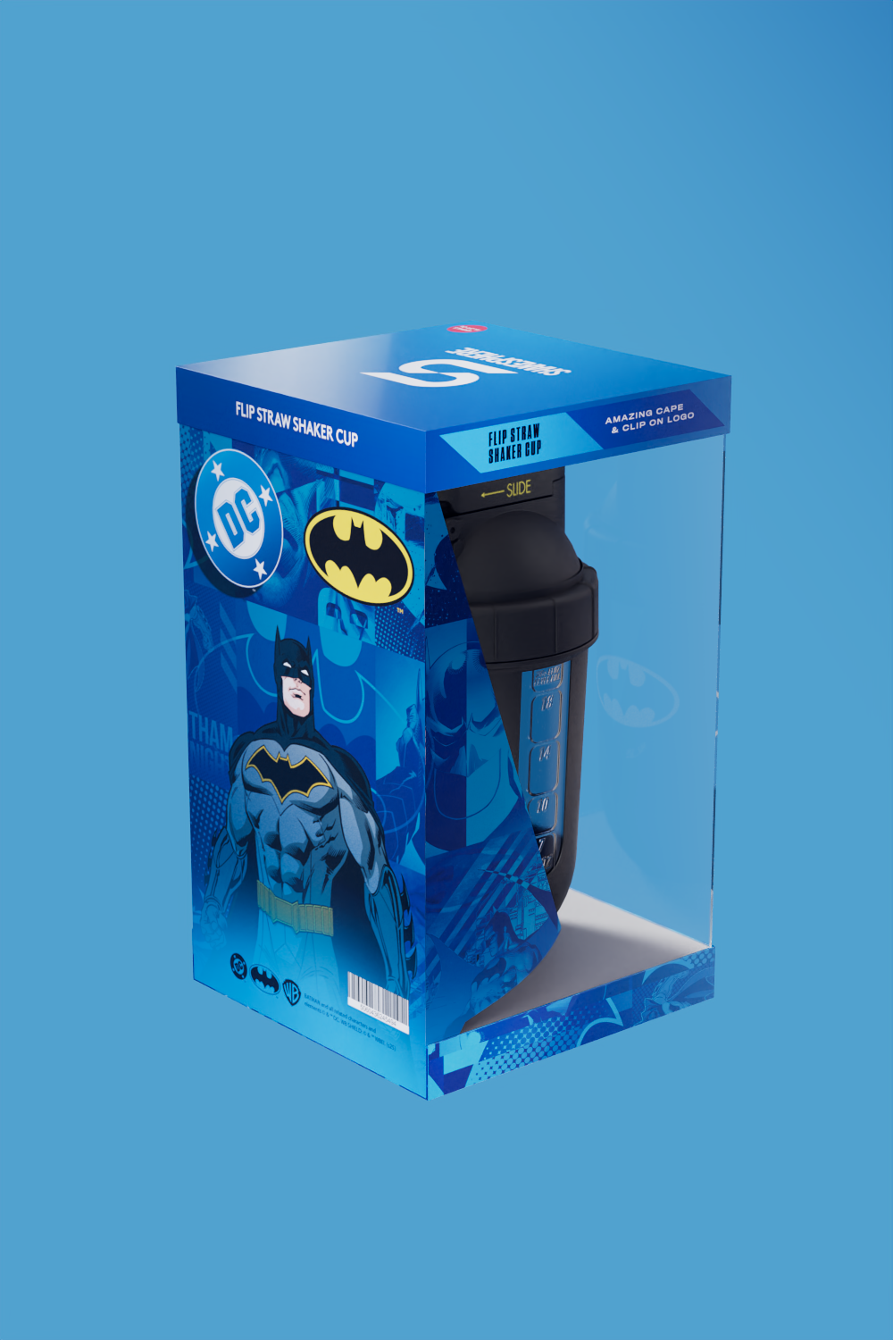 DC Batman™ Flip Straw Shaker – 450ml (Pre-Order)