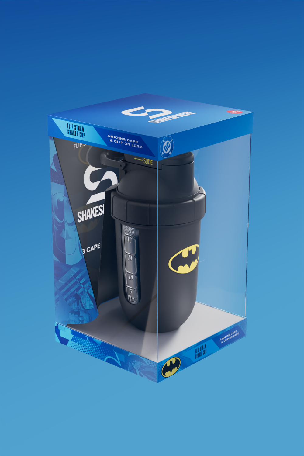 DC Batman™ Flip Straw Shaker – 450ml (Pre-Order)