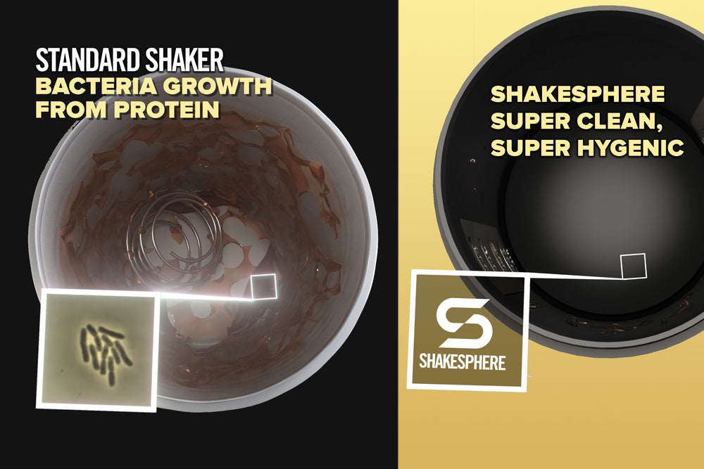 ShakeSphere Tumbler Tritan Black Clear Black