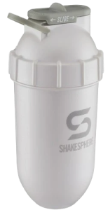 Protein shaker bottle 700mls "Tumbler" Original Pearl White/Grey Logo