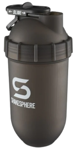 Protein shaker bottle 700mls "Tumbler Original" Frosted Black/White Logo