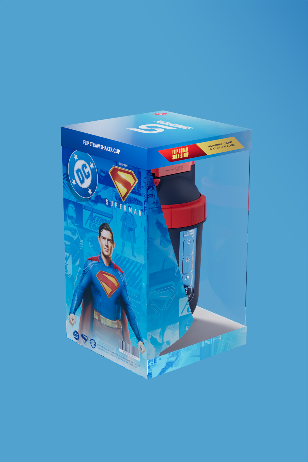 Superman™ Flip Straw Shaker Cup – Limited Edition