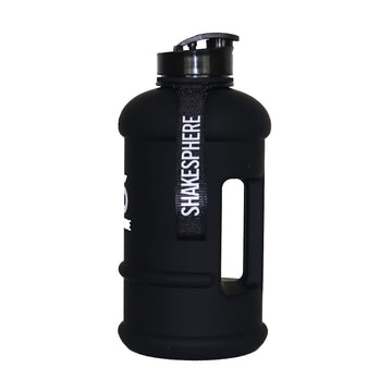 1.3 Litre Matte Black Hydration Jug with White ShakeSphere Logo - ShakeSphere 