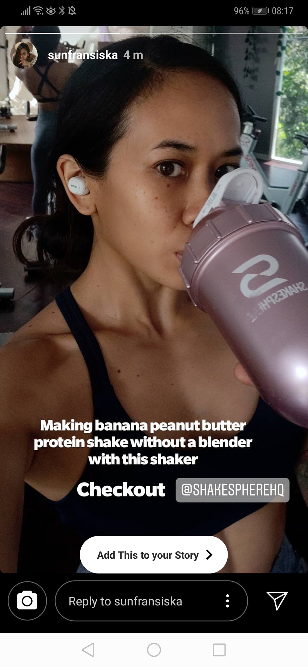 Protein shaker bottle 700mls "Tumbler Original" Rose Gold/White Logo