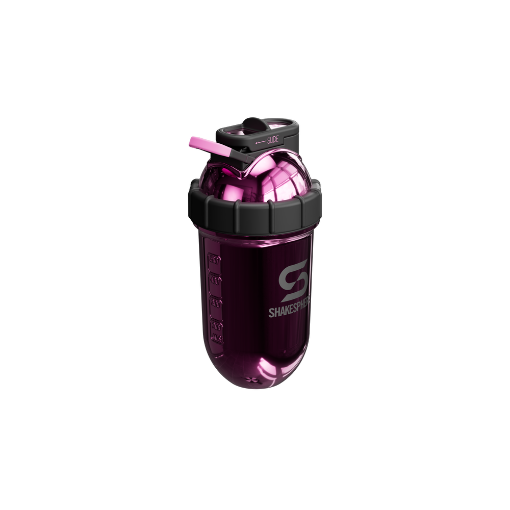 Protein shaker bottle 24.6 Fl Oz Double Wall Steel Mirrored Pink